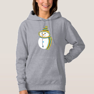 Pull À Capuche AroAce Sunset Pride Drapeau Snowman Snowperson