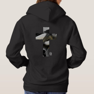 Pull À Capuche Art Abstrait tendance Noir Blanc Or