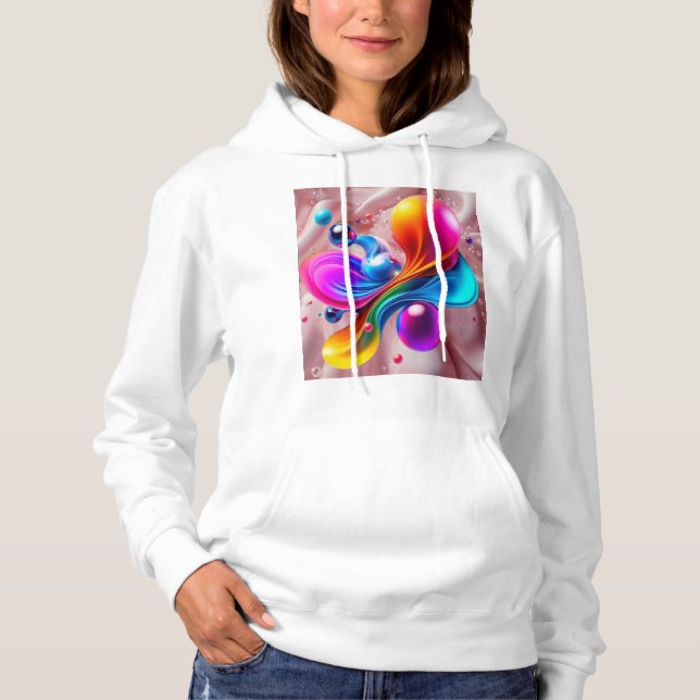 Pull À Capuche Art Coloré  (Devant)