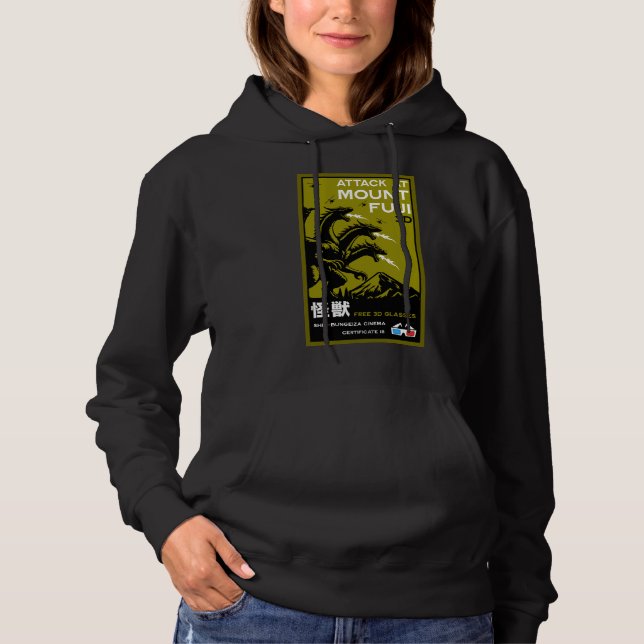 Pull À Capuche Art japonais Kaiju (Devant)