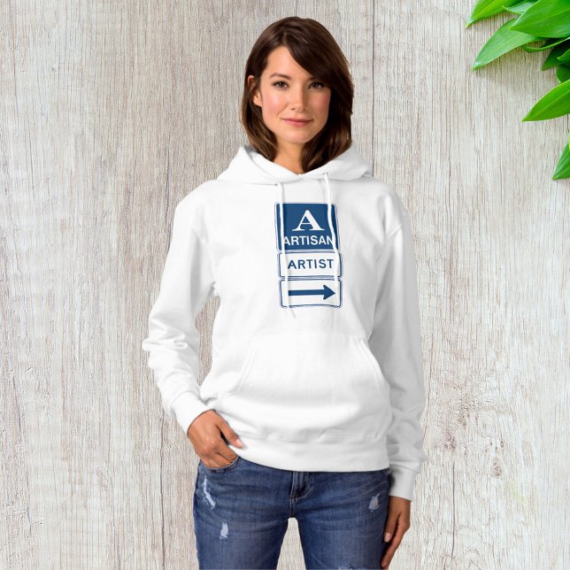 Pull À Capuche Artisan Studio Signer flèche directionnelle (Créateur téléchargé)