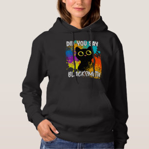 Pull À Capuche As-Tu Dit Forgeron Chat Noir