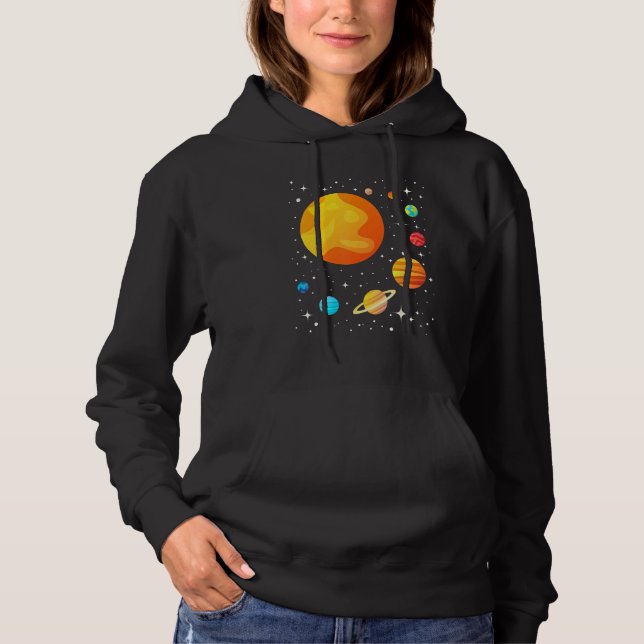 Pull À Capuche Astronome de notre système solaire Astronome de Ga (Devant)