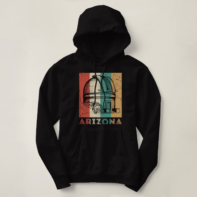 Pull À Capuche Astronomie Lover Retro Arizona Astronomy Shirt Tel (Design devant)