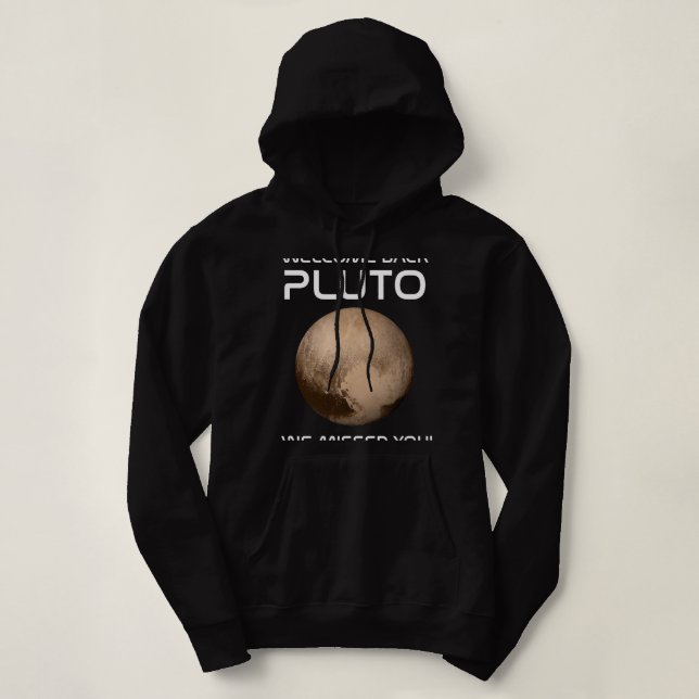 Pull À Capuche Astronomy Lover Retro Bienvenue Retour Pluto Nous  (Design devant)