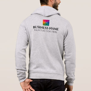 Pull À Capuche Athletic Heather double face Company Logo Hommes