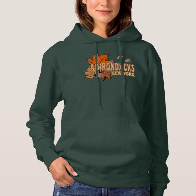 Pull À Capuche Automne dans les Adirondacks avec les feuilles d'a (Devant)