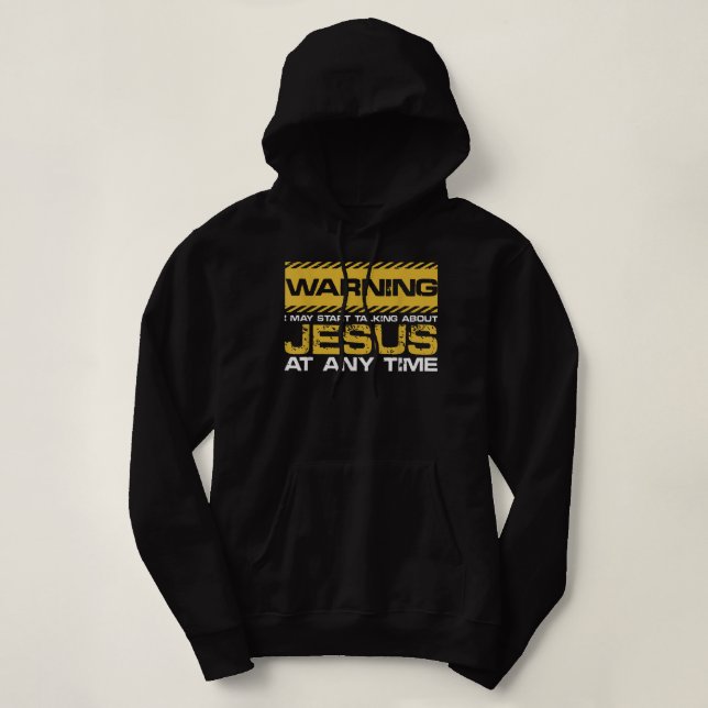 Pull À Capuche Avertissement Je Pourrais Commencer À Parler De Jé (Design devant)