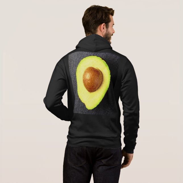 Pull À Capuche "Avocado Fruit" Belle Photo. Commandez dès mainten (Dos entier)