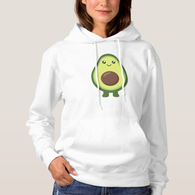 Pull À Capuche Avocado Kawaii Mange Des Avocados Sucrés (Devant)