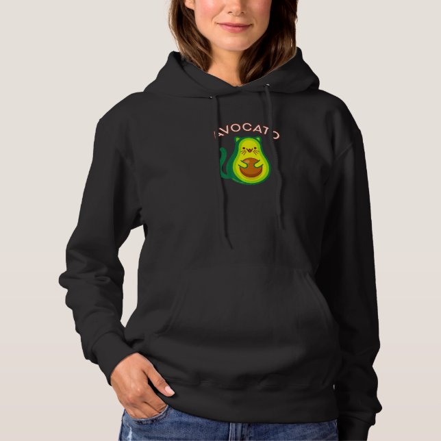 Pull À Capuche Avocato - Avocado Cat (Devant)