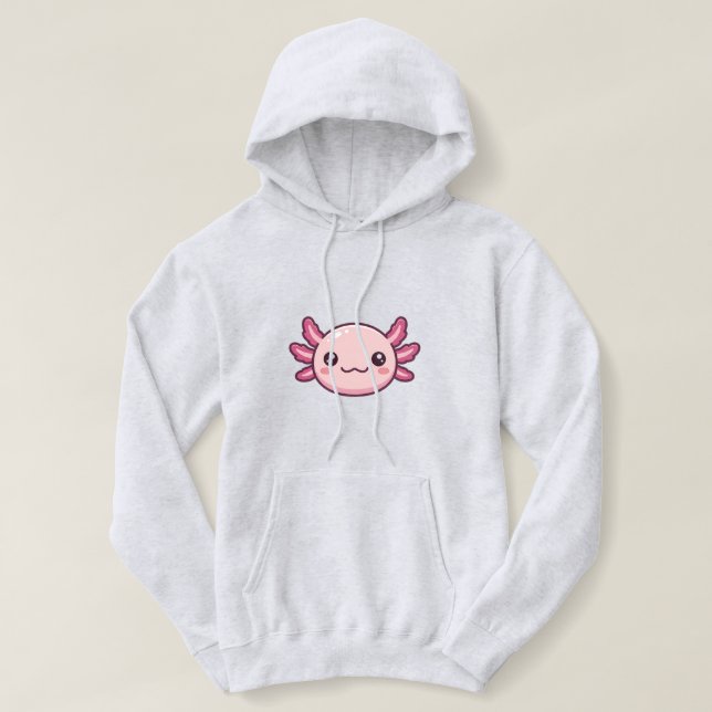 pull à capuche axolotl esthétique (Design devant)