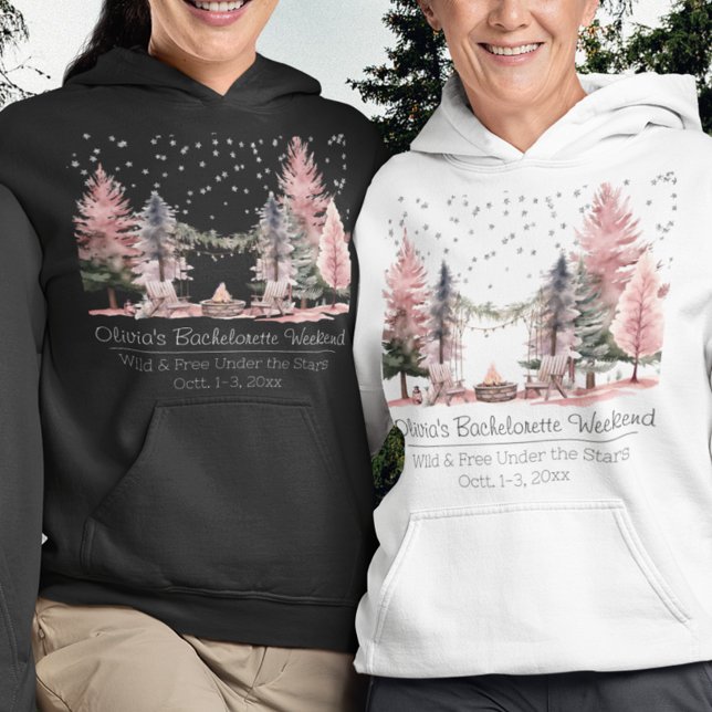 Pull À Capuche Bachelorette Party Camping Week-end (Créateur téléchargé)