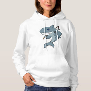 Pull À Capuche Baguette de pêche du requin