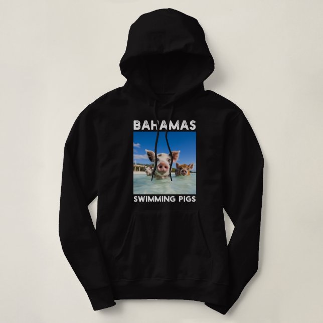 Pull À Capuche Bahamas Pigs de natation Exuma (Design devant)