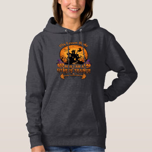 Pull À Capuche Balai Cassé Halloween Entraîneur de Fitness Sorciè