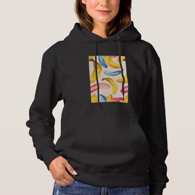 Pull À Capuche Banane d'art Motif vintage (Devant)