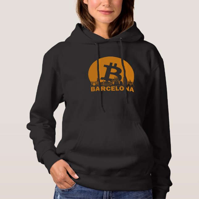 Pull À Capuche Barcelona Bitcoin Maximalist  Bitcoin Barcelona Sk (Devant)