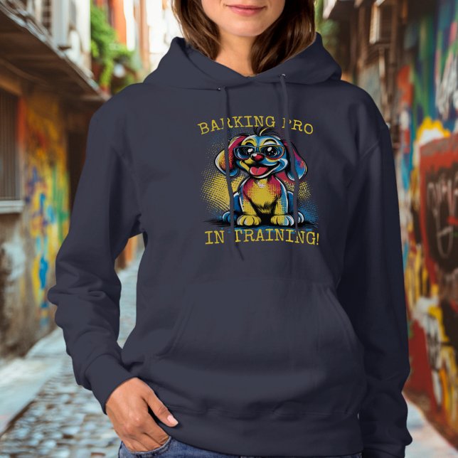 Pull À Capuche Barking Pro en formation ! - Vêtement pour chien e (Créateur téléchargé)
