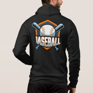 Pull À Capuche Baseball de texte personnalisé