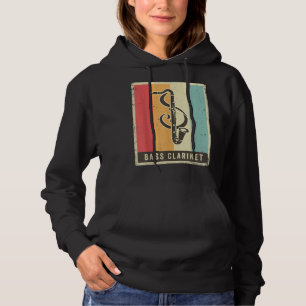 Pull À Capuche Basse vintage Clarinet Lecteur Musique Retro2