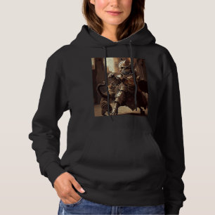 Pull À Capuche Bataille de chats Steampunk