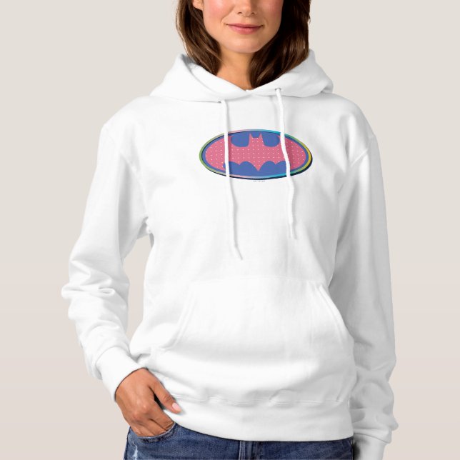 Pull À Capuche Batman | Logo Pink Polka Dot (Devant)