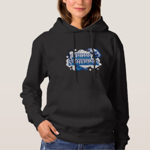 Pull À Capuche Bâton De Pêche Et Citation De Poisson Chanceux Pêc