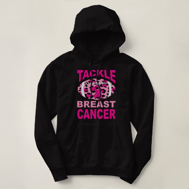 Pull À Capuche BC Lutter contre le cancer du sein chez les femmes (Design devant)