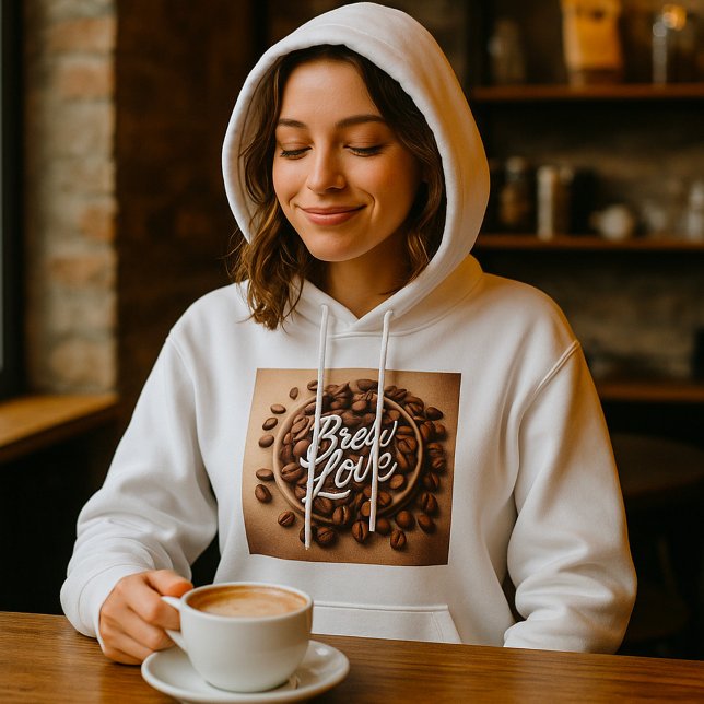 Pull À Capuche Bean Lover Fèves de café esthétique (Créateur téléchargé)