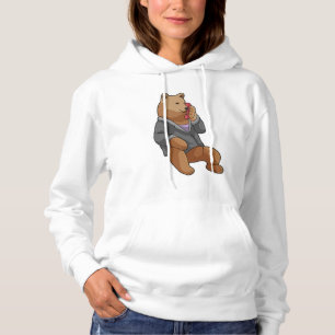 Pull À Capuche Bear as Secretary with Phone