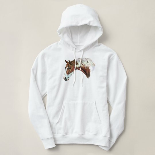 Pull A Capuche Beau Cheval De Peinture De Tovero De Chataigne Zazzle Fr