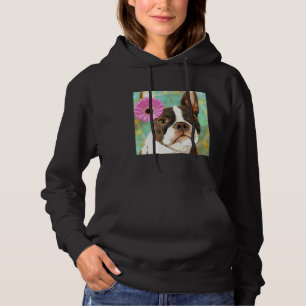 Pull À Capuche Beautiful Blushing Bride Boston Terrier Dog Art