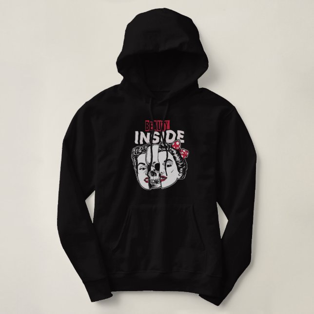 Pull À Capuche beauty inside  (Design devant)