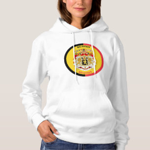 Pull À Capuche Belgique Belgique Blason Forme de Cercle