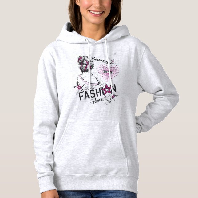Pull À Capuche Belle mode Sweatshirt à capuchon féminin (Devant)