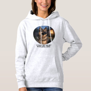 Pull À Capuche Berger Allemand Cœur Fidèle