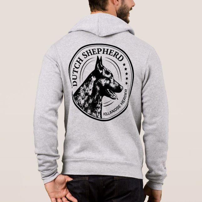 Pull À Capuche Berger néerlandais - Dutchie (Dos)