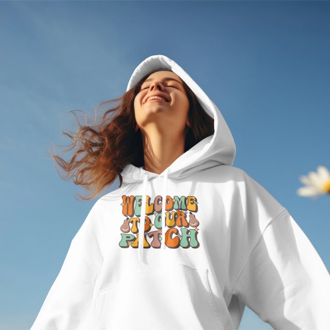Pull À Capuche Bienvenue À Notre Patch, Vibes Automatiques, Thank (Créateur téléchargé)