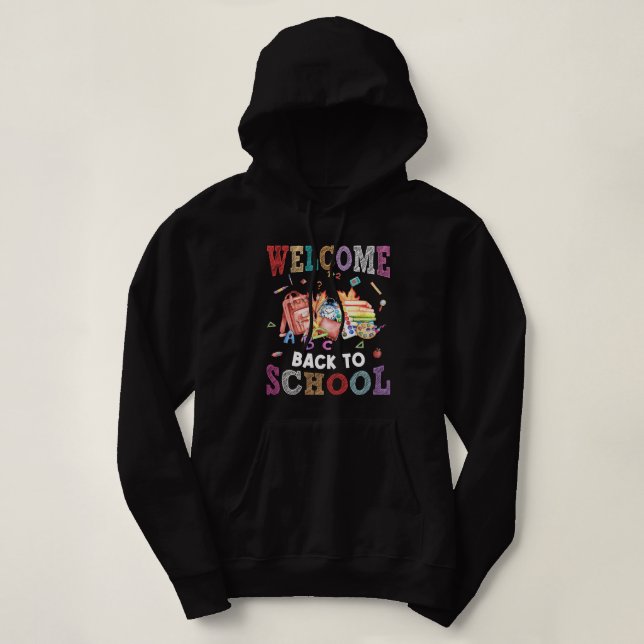Pull À Capuche bienvenue au professeur d'école (Design devant)