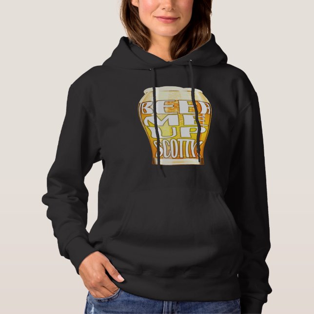 Pull À Capuche Bières-moi Scottie (Devant)
