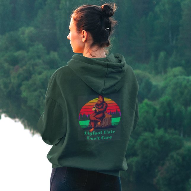 Pull À Capuche Bigfoot Café du matin Bigfoot Cheveux N'Ont Pas D' (Créateur téléchargé)