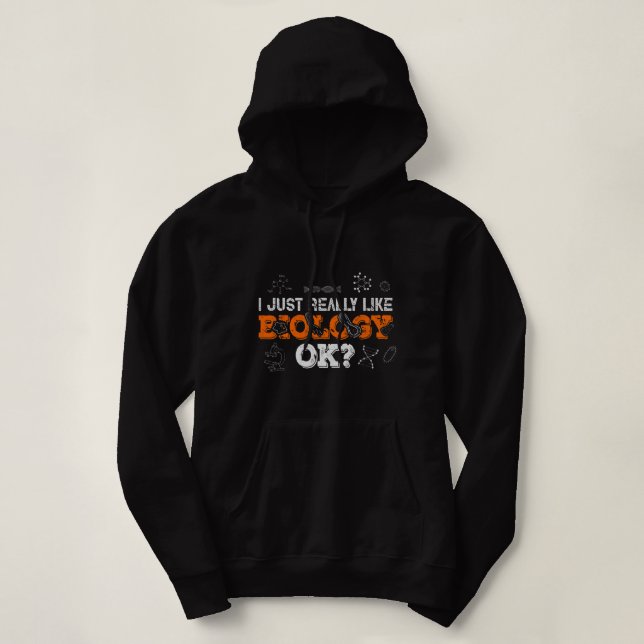 Pull À Capuche Biologie Laboratoire Biologiste Science Biologie C (Design devant)