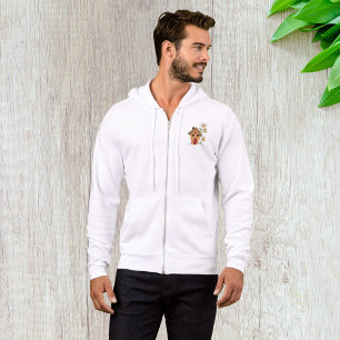 Pull À Capuche Birdhouse Et Fleurs Mens Full Zip