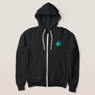 Pull À Capuche Bitcoin Art (Comète - Style 2, Noir)