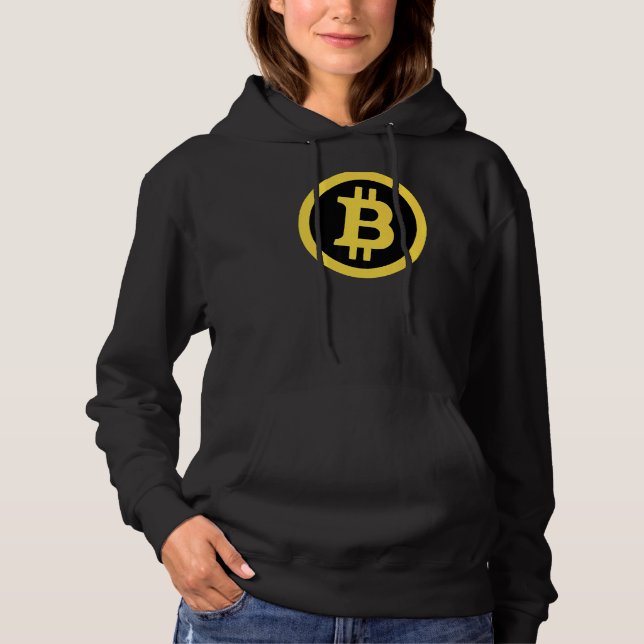 Pull À Capuche Bitcoin Btc Cryptomonnaie (Devant)
