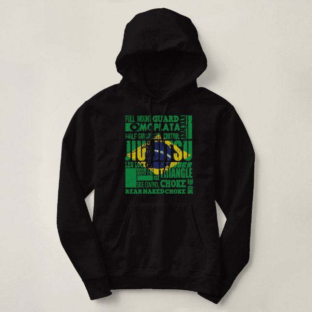 Pull À Capuche BJJ A To Z Glossary   Brazilian Jiu Jitsu Classic  (Design devant)