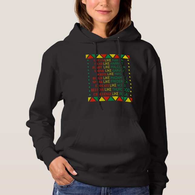 Pull À Capuche Black History Moth Prith Hommes afro-américains fe (Devant)