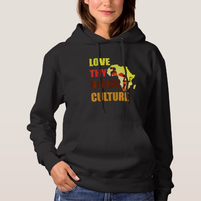 Pull À Capuche Black Pride African American Black Power Afrocentr (Devant)