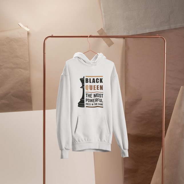 Pull À Capuche Black Queen La Pièce La Plus Puissante Dans Le Jeu (Créateur téléchargé)